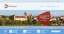 Desktop Screenshot of estavayer.ch